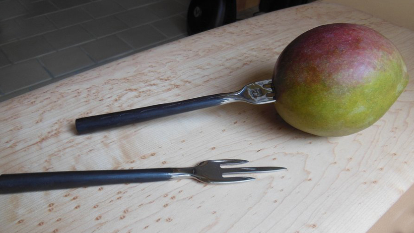 Mango on a Fork